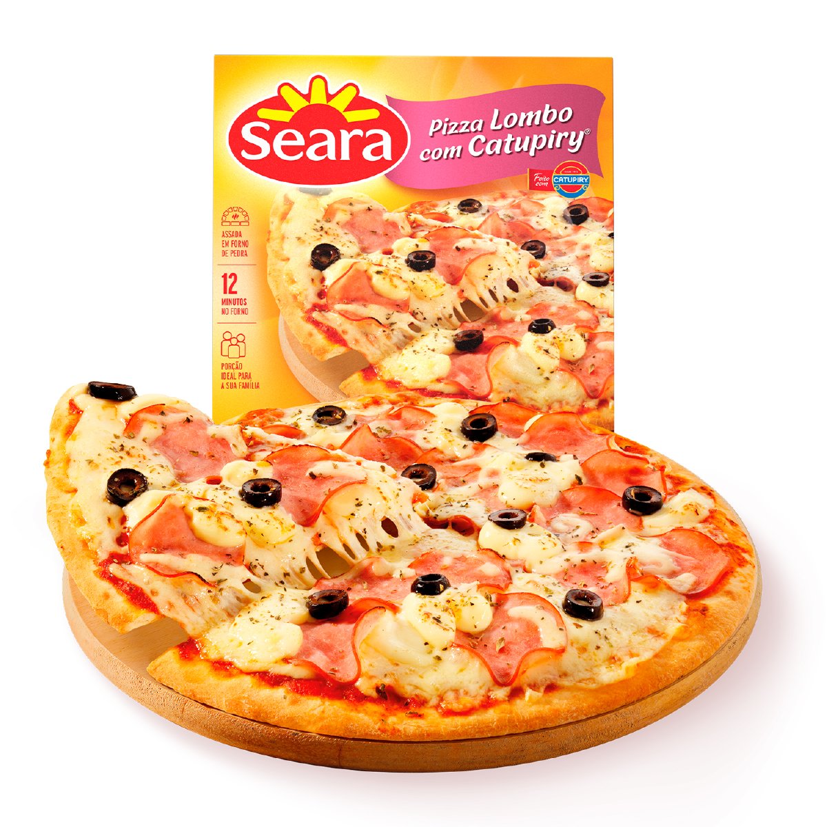 PIZZA DE LOMBO COM CATUPIRY® ORIGINAL 490 g – Catupiry